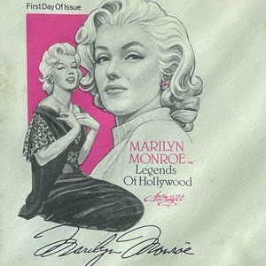 Framed set of collector Marilyn Monroe Stamped envelopes
